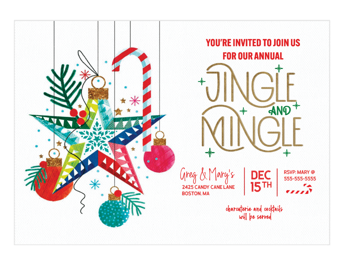 Jingle Mingle Holiday Invite