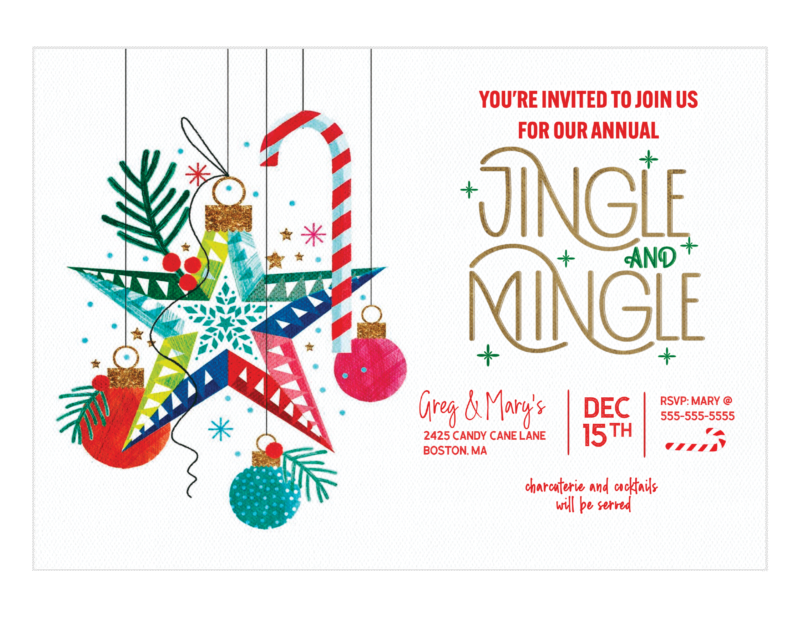 Jingle Mingle Holiday Invite