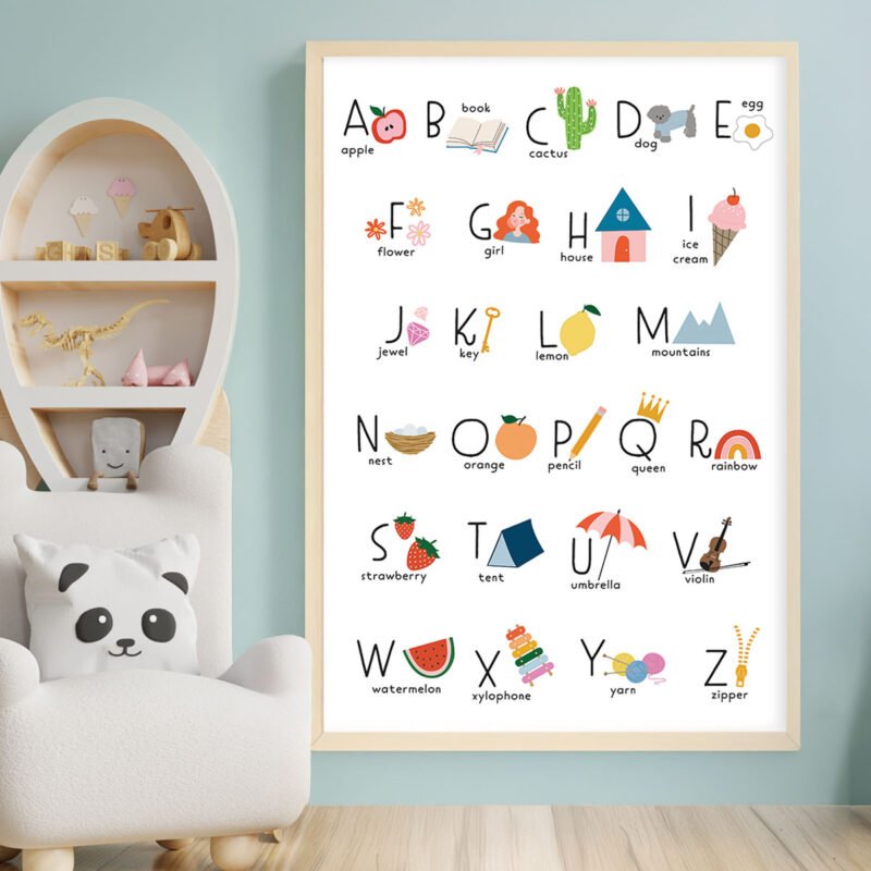 A is for Apple Poster